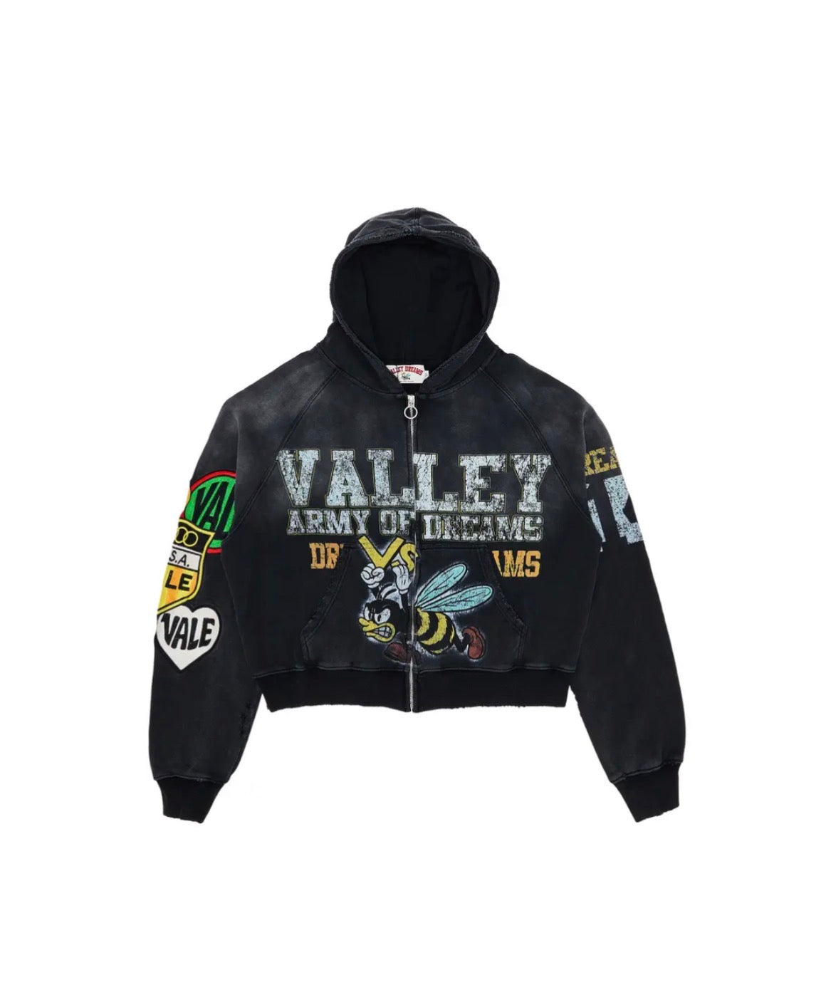Vale Forever Army Zip Up 'Black'