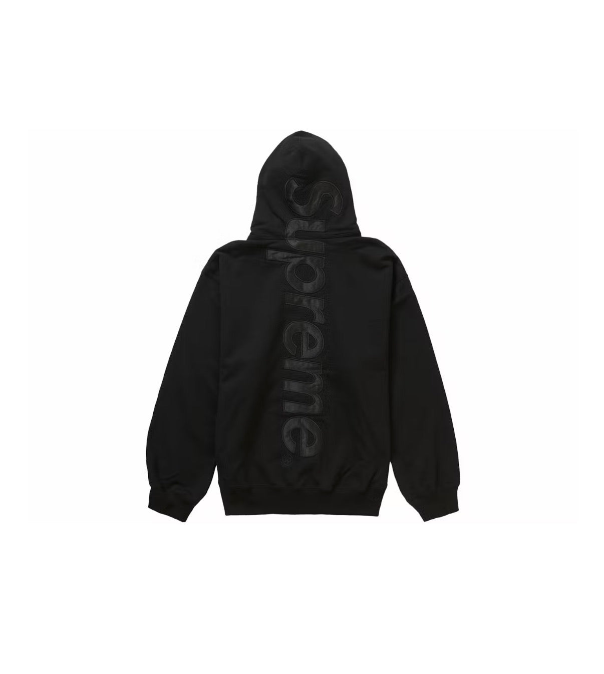 Supreme Appliqué Hoodie 'Triple Black'