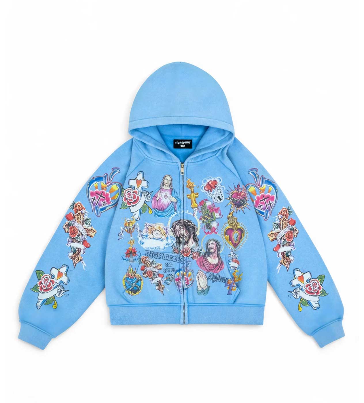 RISEN KING RIGHTEOUS BLUE ZIP-UP