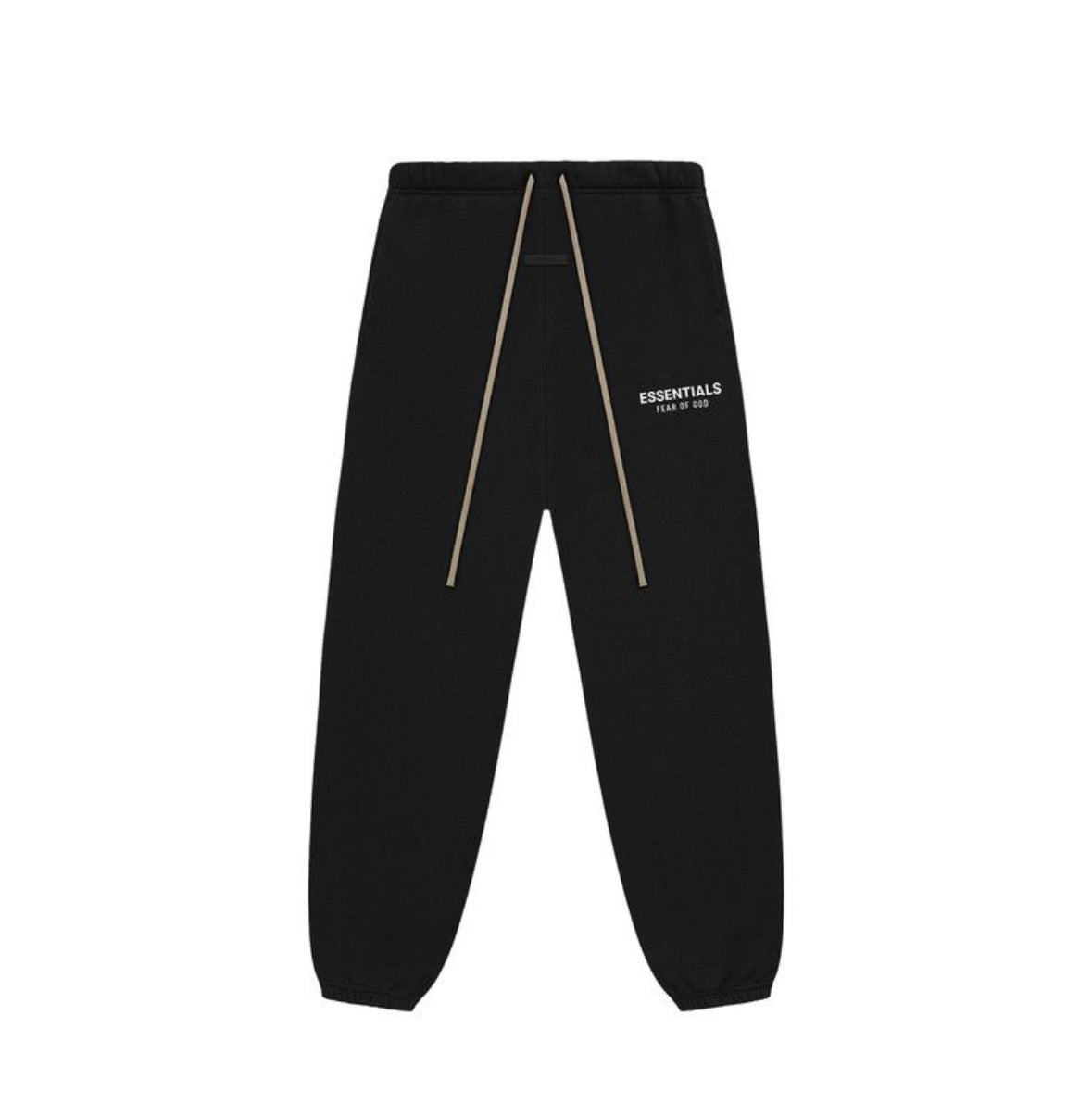 ESSENTIAL FLEECE SWEATPANTS BLACK/WHITE