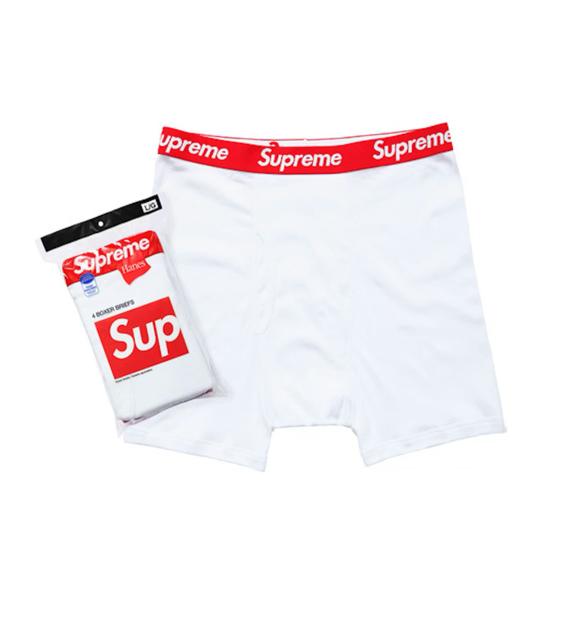 4 PACK BOXERS WHITE