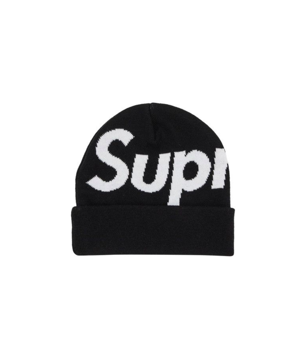 SUPREME BIG LOGO BEANIE ‘BLACK’