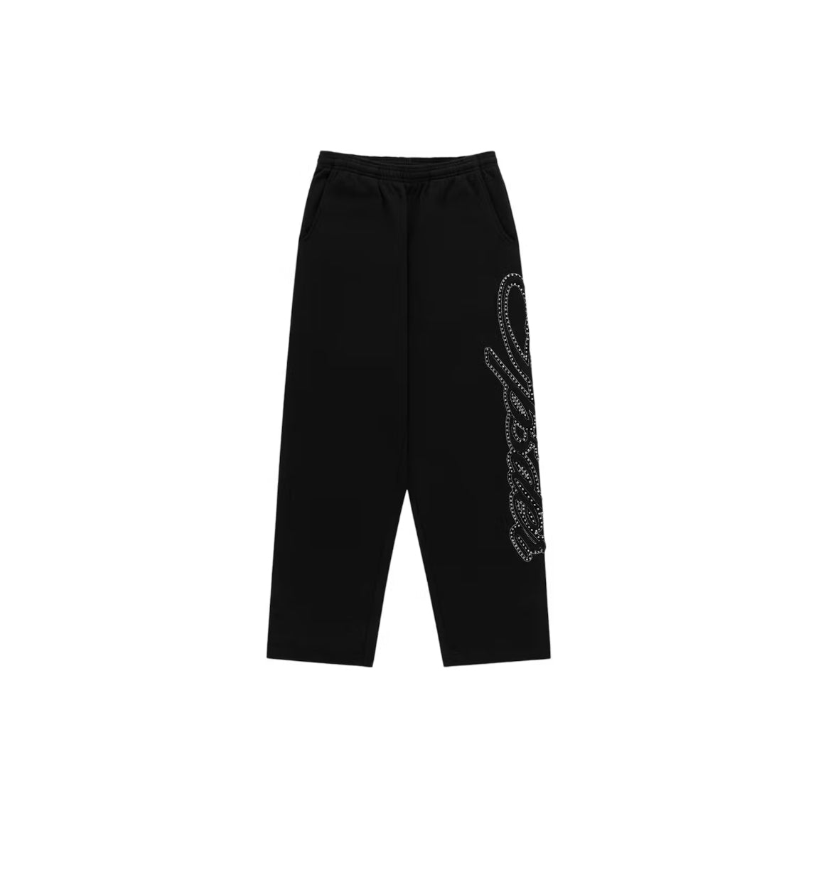 BLK SP5DER SCRIPT SWEATPANTS