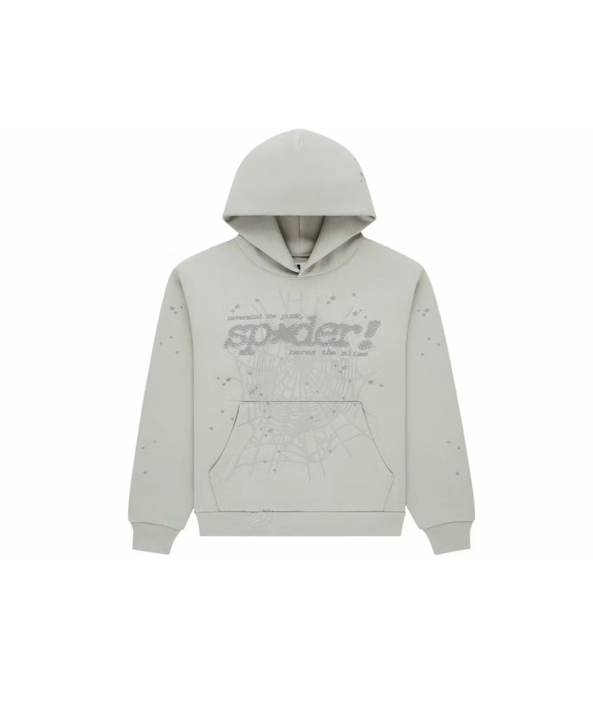 Sp5der Tonal Punk V2 Hoodie 'Sport Grey'