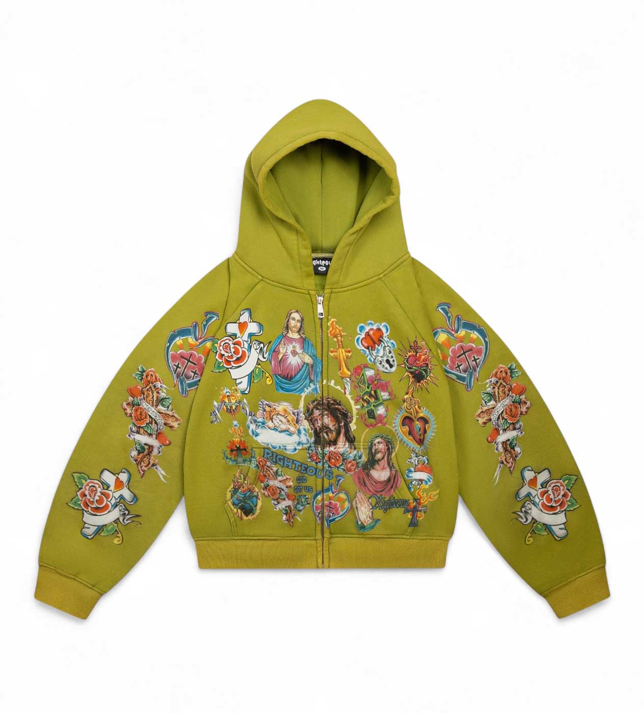 RISEN KING RIGHTEOUS GREEN ZIP-UP