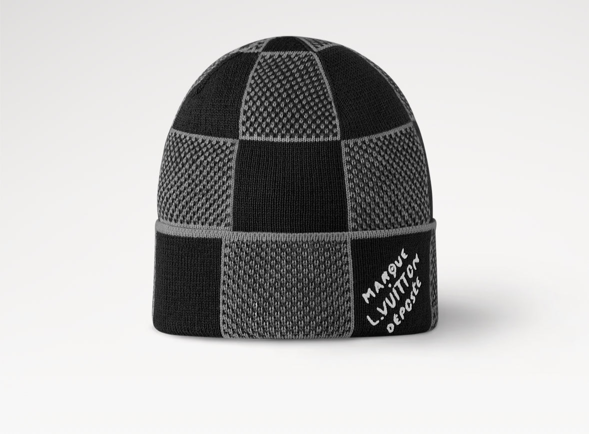 LOUIS VUITTON DAMIER HERITAGE BEANIE ‘BLACK’
