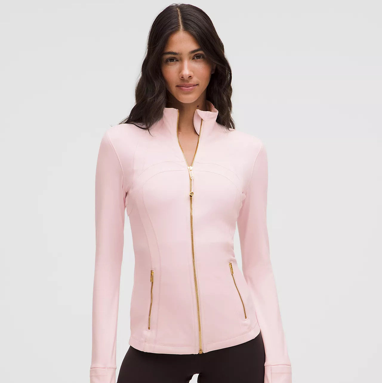 LULU DEFINE JACKET & LEGGINGS SET BLISSFUL PINK/GOLD