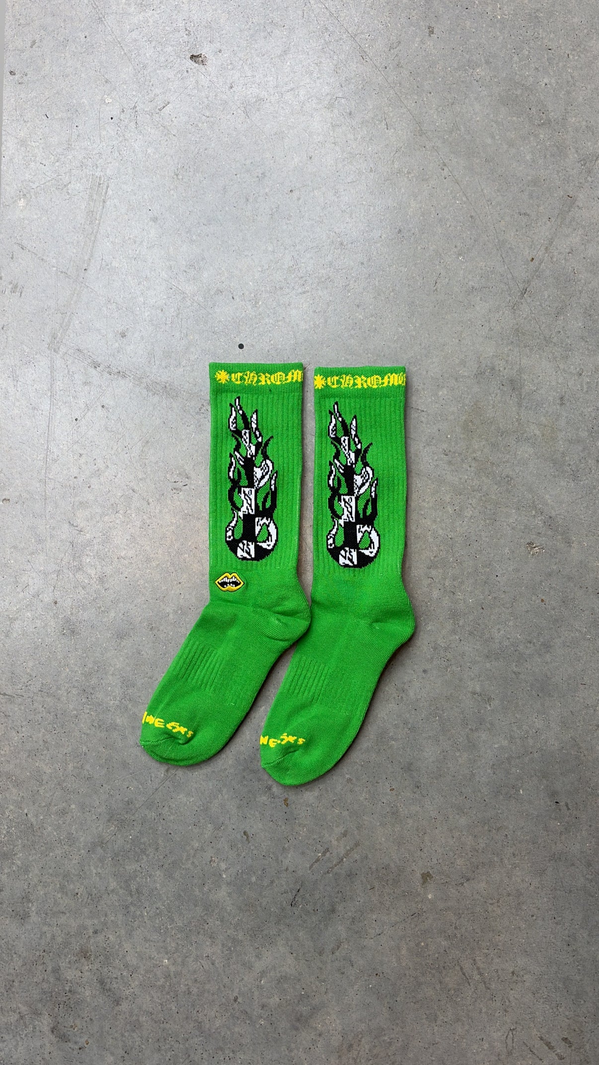 Chrome Hearts Socks 'Green'