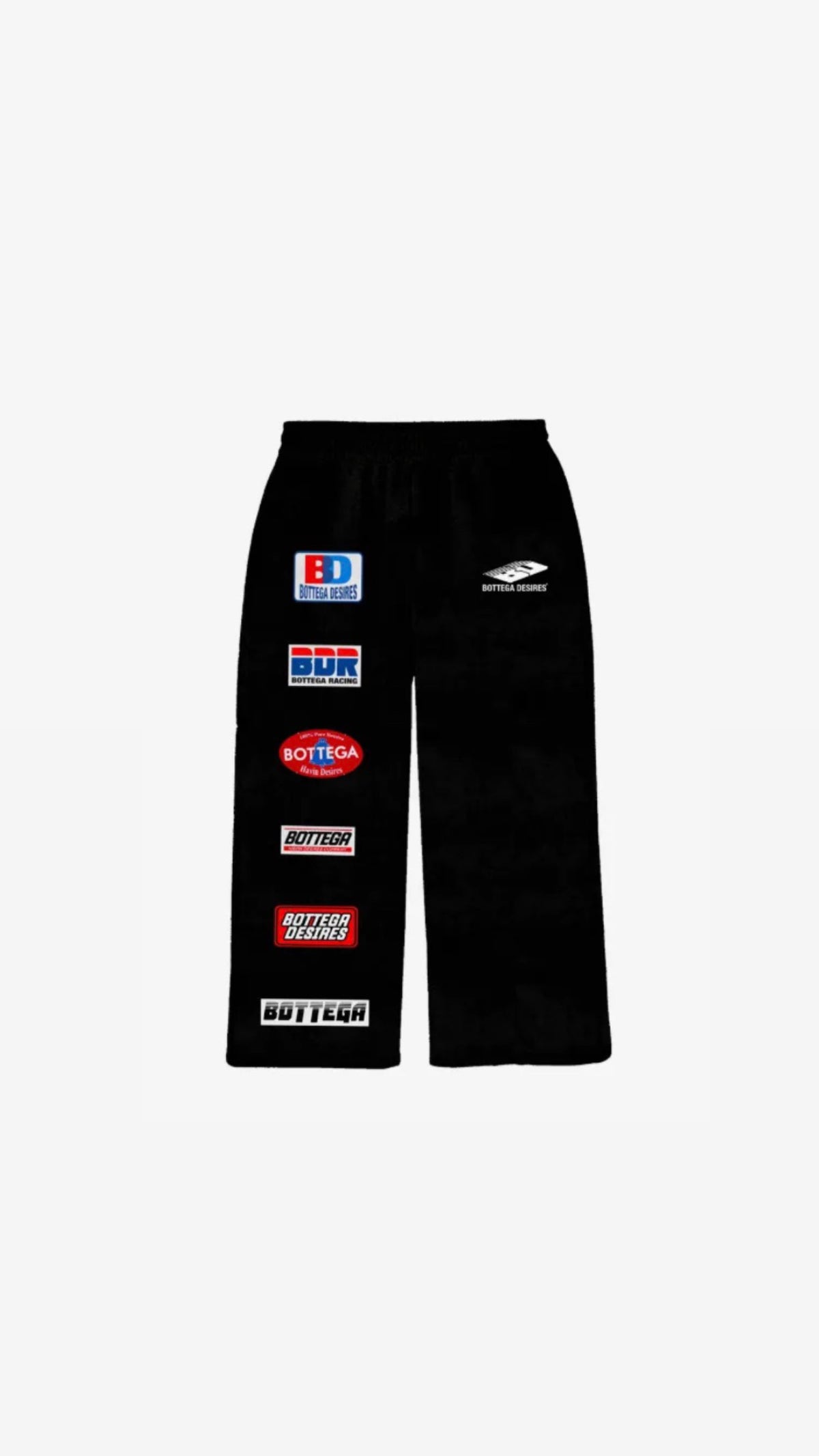 Bottega Desires Patches Sweatpants 'Black'
