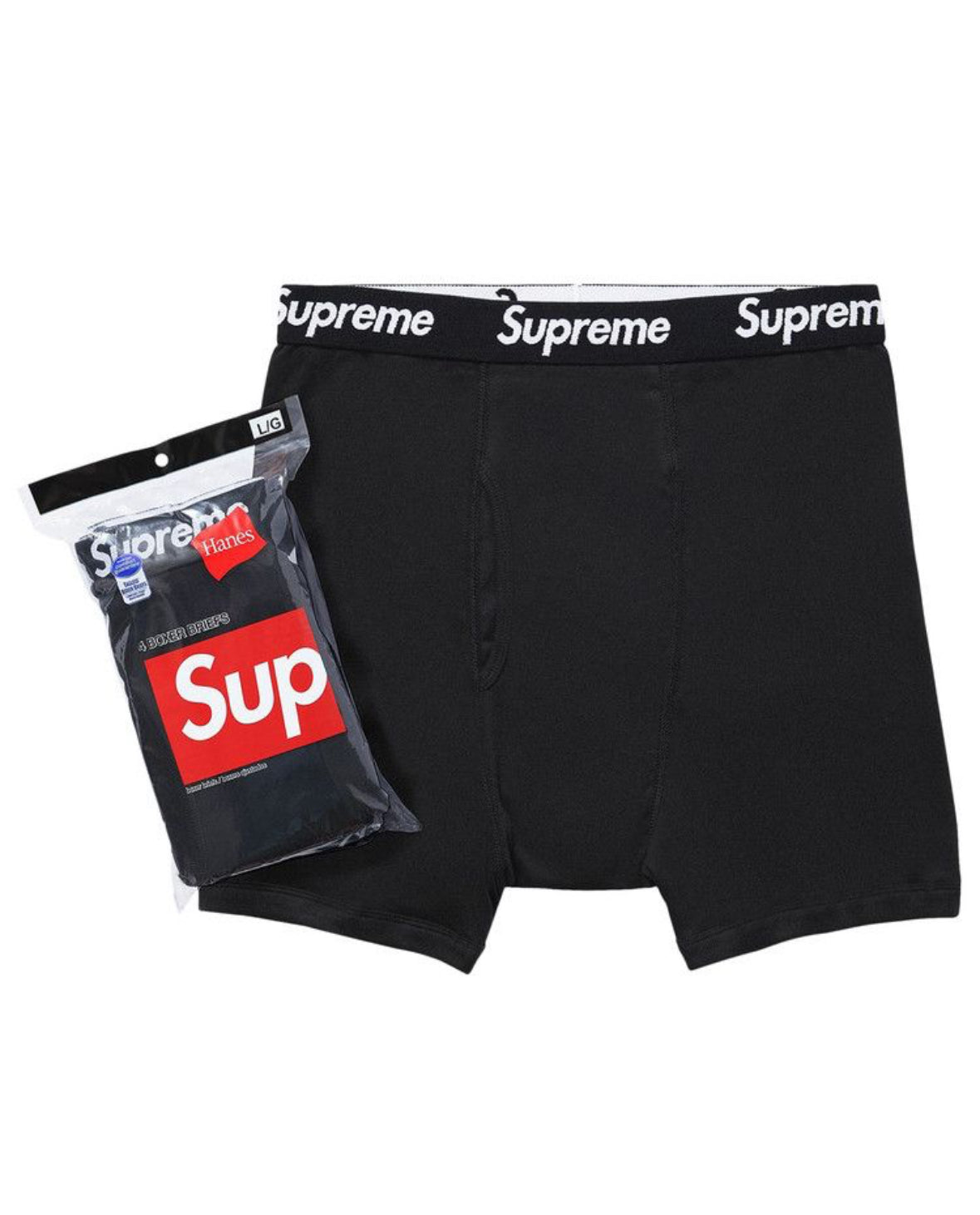 BLACK SUPREME BOXERS (4 PACK)
