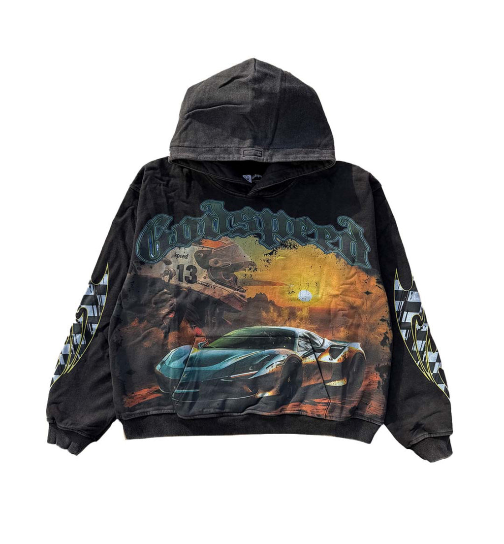 GODSPEED SUNSET DRIFT HOODIE BLACK